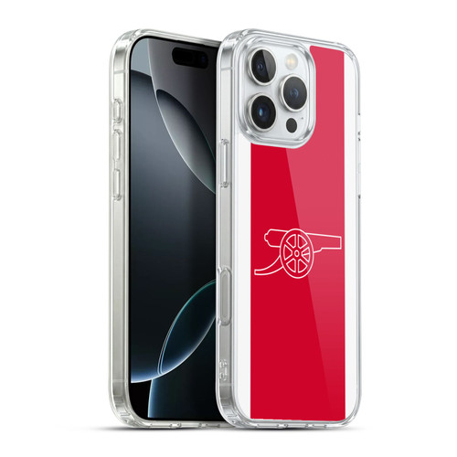 Arsenal FC Logos Gunners Soft Gel Case for Apple iPhone 16 Pro Max & MagSafe
