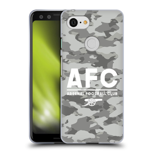 Arsenal FC Logos Camouflage Winter Soft Gel Case for Google Pixel 3