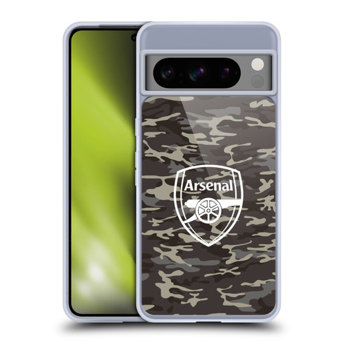 Arsenal FC Logos Camouflage Soft Gel Case for Google Pixel 8 Pro
