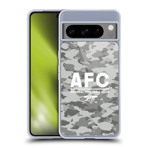 Arsenal FC Logos Camouflage Winter Soft Gel Case for Google Pixel 8 Pro