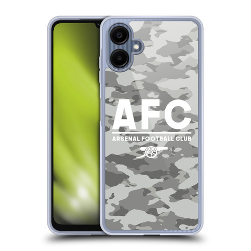 Arsenal FC Logos Camouflage Winter Soft Gel Case for Samsung Galaxy A06 4G