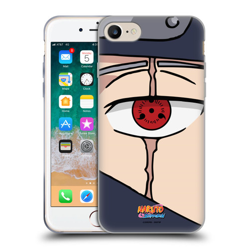 Naruto Shippuden Iconic Kakashi Sharingan Soft Gel Case for Apple iPhone 7 / 8 / SE 2020 & 2022 & MagSafe