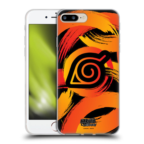 Naruto Shippuden Iconic Konoha Nine Tails Soft Gel Case for Apple iPhone 7 Plus / iPhone 8 Plus & MagSafe