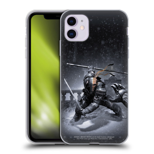 Batman Arkham Origins Key Art Deathstroke Soft Gel Case for Apple iPhone 11