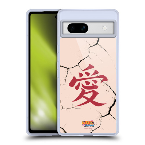 Naruto Shippuden Iconic Gaara Tattoo Soft Gel Case for Google Pixel 7a