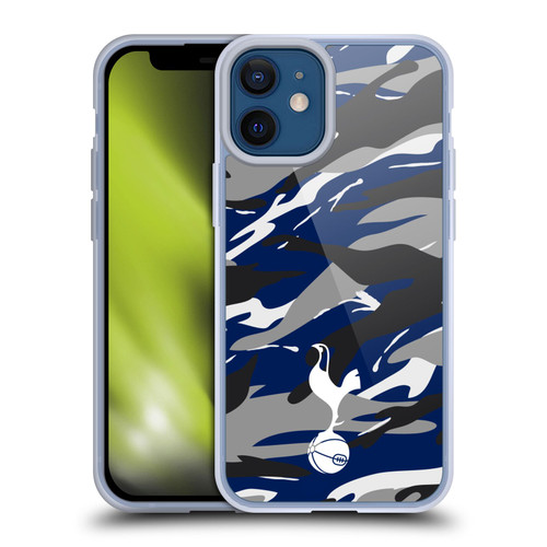 Tottenham Hotspur F.C. Badge Camouflage Soft Gel Case for Apple iPhone 12 Mini & MagSafe