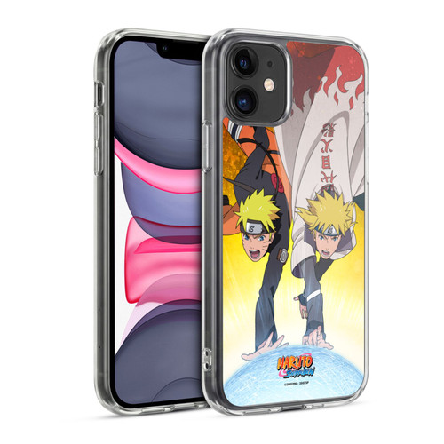 Naruto Shippuden Key Art Naruto And Minato Soft Gel Case for Apple iPhone 11