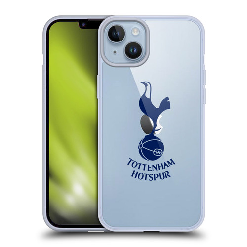 Tottenham Hotspur F.C. Badge Blue Cockerel Soft Gel Case for Apple iPhone 14 Plus & MagSafe