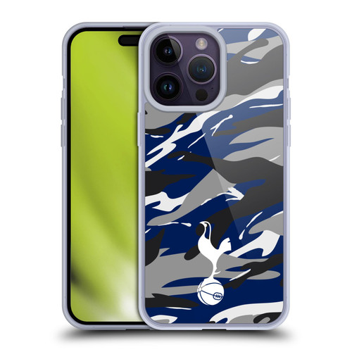 Tottenham Hotspur F.C. Badge Camouflage Soft Gel Case for Apple iPhone 14 Pro Max & MagSafe
