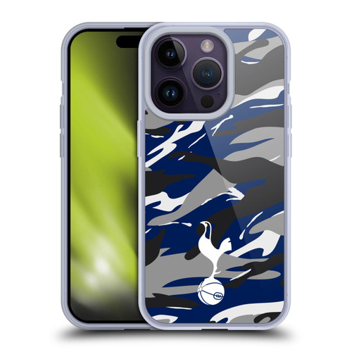 Tottenham Hotspur F.C. Badge Camouflage Soft Gel Case for Apple iPhone 14 Pro & MagSafe
