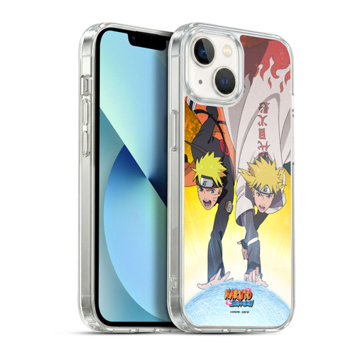 Naruto Shippuden Key Art Naruto And Minato Soft Gel Case for Apple iPhone 13