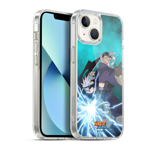Naruto Shippuden Key Art Obito And Kakashi Soft Gel Case for Apple iPhone 13