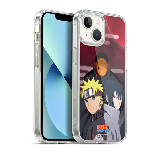 Naruto Shippuden Key Art Obito Naruto Sasuke Soft Gel Case for Apple iPhone 13