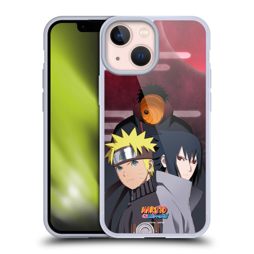 Naruto Shippuden Key Art Obito Naruto Sasuke Soft Gel Case for Apple iPhone 13 Mini & MagSafe