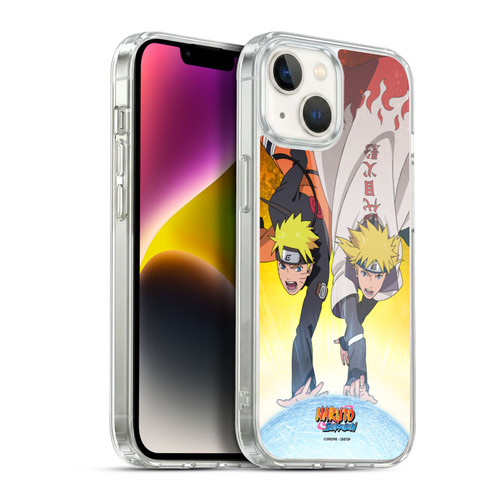 Naruto Shippuden Key Art Naruto And Minato Soft Gel Case for Apple iPhone 14