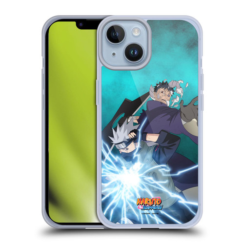 Naruto Shippuden Key Art Obito And Kakashi Soft Gel Case for Apple iPhone 14