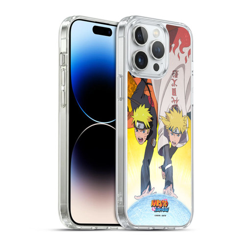 Naruto Shippuden Key Art Naruto And Minato Soft Gel Case for Apple iPhone 14 Pro Max & MagSafe