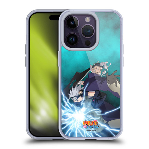 Naruto Shippuden Key Art Obito And Kakashi Soft Gel Case for Apple iPhone 14 Pro & MagSafe