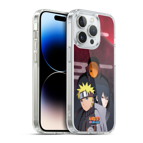 Naruto Shippuden Key Art Obito Naruto Sasuke Soft Gel Case for Apple iPhone 14 Pro & MagSafe