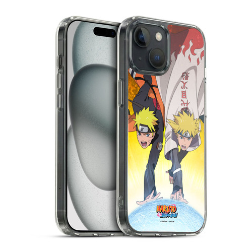 Naruto Shippuden Key Art Naruto And Minato Soft Gel Case for Apple iPhone 15 & MagSafe