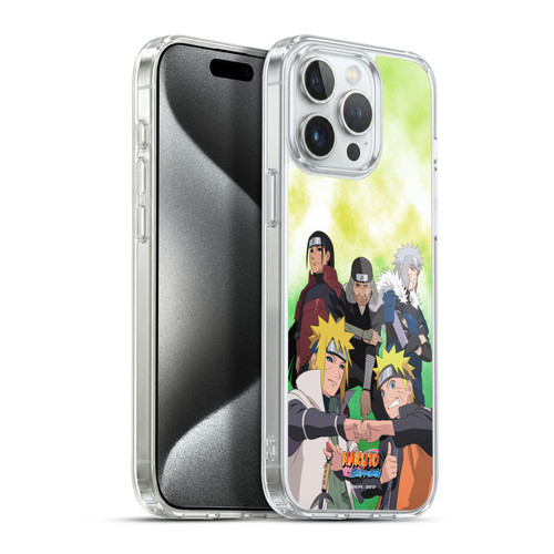 Naruto Shippuden Key Art Hokage Group Soft Gel Case for Apple iPhone 15 Pro Max & MagSafe