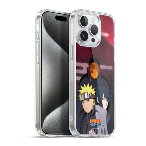Naruto Shippuden Key Art Obito Naruto Sasuke Soft Gel Case for Apple iPhone 15 Pro Max & MagSafe
