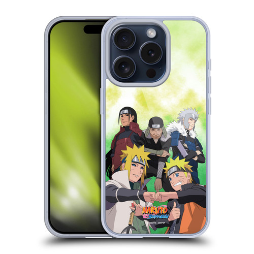 Naruto Shippuden Key Art Hokage Group Soft Gel Case for Apple iPhone 15 Pro & MagSafe
