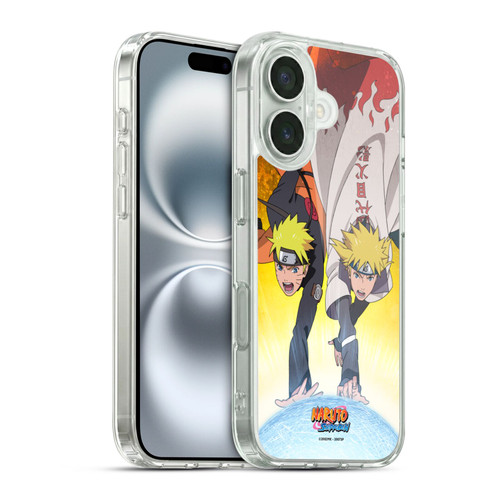Naruto Shippuden Key Art Naruto And Minato Soft Gel Case for Apple iPhone 16 & MagSafe