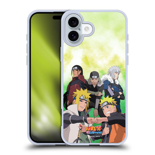 Naruto Shippuden Key Art Hokage Group Soft Gel Case for Apple iPhone 16 Plus & MagSafe