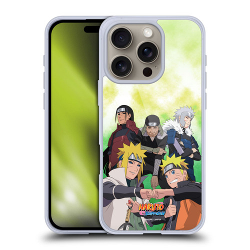 Naruto Shippuden Key Art Hokage Group Soft Gel Case for Apple iPhone 16 Pro & MagSafe