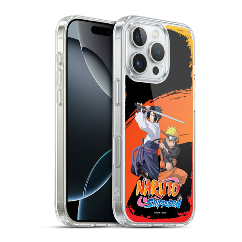 Naruto Shippuden Key Art Naruto And Sasuke Soft Gel Case for Apple iPhone 16 Pro & MagSafe