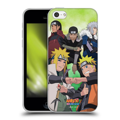 Naruto Shippuden Key Art Hokage Group Soft Gel Case for Apple iPhone 5c