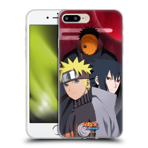 Naruto Shippuden Key Art Obito Naruto Sasuke Soft Gel Case for Apple iPhone 7 Plus / iPhone 8 Plus & MagSafe