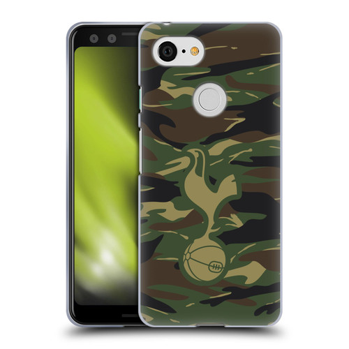 Tottenham Hotspur F.C. Badge Woodland Camouflage Soft Gel Case for Google Pixel 3