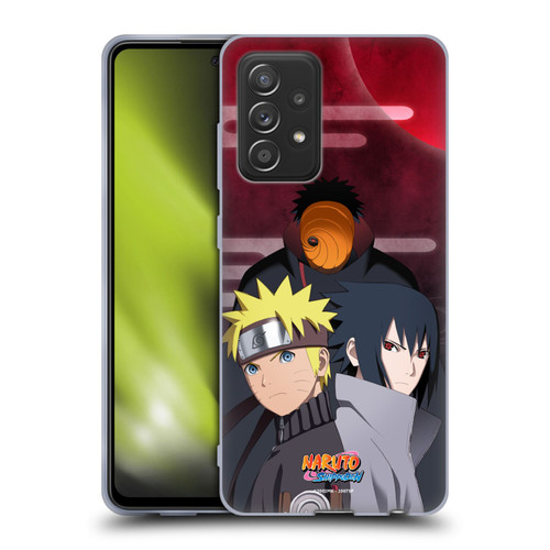 Naruto Shippuden Key Art Obito Naruto Sasuke Soft Gel Case for Samsung Galaxy A52 / A52s / 5G (2021)