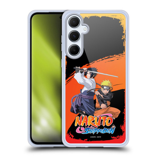 Naruto Shippuden Key Art Naruto And Sasuke Soft Gel Case for Samsung Galaxy A55 5G
