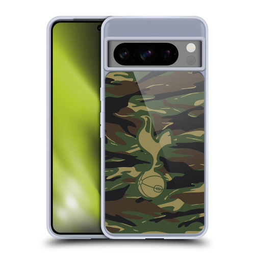 Tottenham Hotspur F.C. Badge Woodland Camouflage Soft Gel Case for Google Pixel 8 Pro