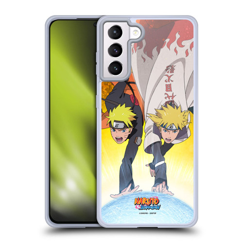 Naruto Shippuden Key Art Naruto And Minato Soft Gel Case for Samsung Galaxy S21+ 5G & MagSafe