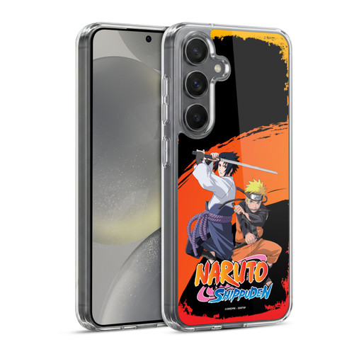 Naruto Shippuden Key Art Naruto And Sasuke Soft Gel Case for Samsung Galaxy S24 5G & MagSafe