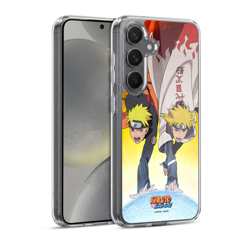 Naruto Shippuden Key Art Naruto And Minato Soft Gel Case for Samsung Galaxy S24 5G & MagSafe