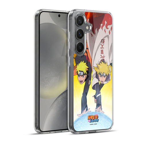 Naruto Shippuden Key Art Naruto And Minato Soft Gel Case for Samsung Galaxy S24+ 5G & MagSafe
