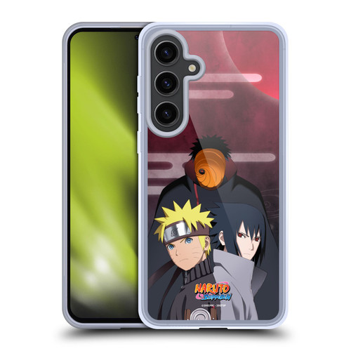 Naruto Shippuden Key Art Obito Naruto Sasuke Soft Gel Case for Samsung Galaxy S24+ 5G & MagSafe