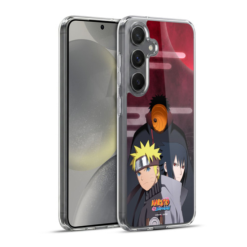 Naruto Shippuden Key Art Obito Naruto Sasuke Soft Gel Case for Samsung Galaxy S24+ 5G & MagSafe