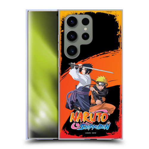 Naruto Shippuden Key Art Naruto And Sasuke Soft Gel Case for Samsung Galaxy S24 Ultra 5G & MagSafe