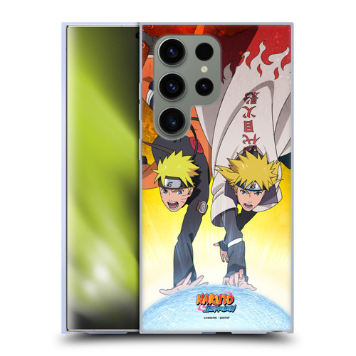 Naruto Shippuden Key Art Naruto And Minato Soft Gel Case for Samsung Galaxy S24 Ultra 5G & MagSafe