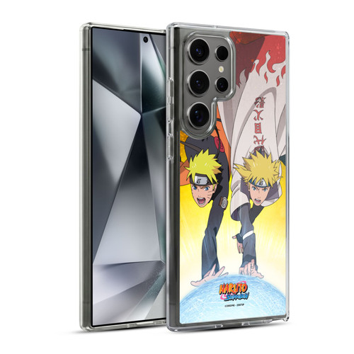 Naruto Shippuden Key Art Naruto And Minato Soft Gel Case for Samsung Galaxy S24 Ultra 5G & MagSafe