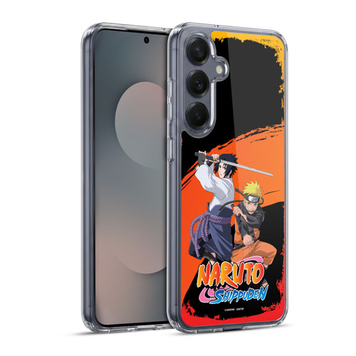 Naruto Shippuden Key Art Naruto And Sasuke Soft Gel Case for Samsung Galaxy S25+ & MagSafe