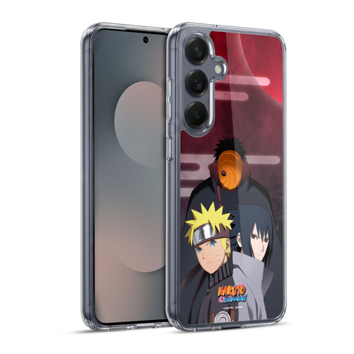 Naruto Shippuden Key Art Obito Naruto Sasuke Soft Gel Case for Samsung Galaxy S25+ & MagSafe