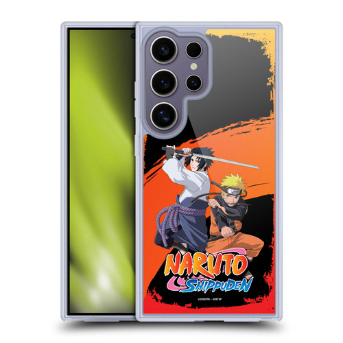 Naruto Shippuden Key Art Naruto And Sasuke Soft Gel Case for Samsung Galaxy S25 Ultra & MagSafe