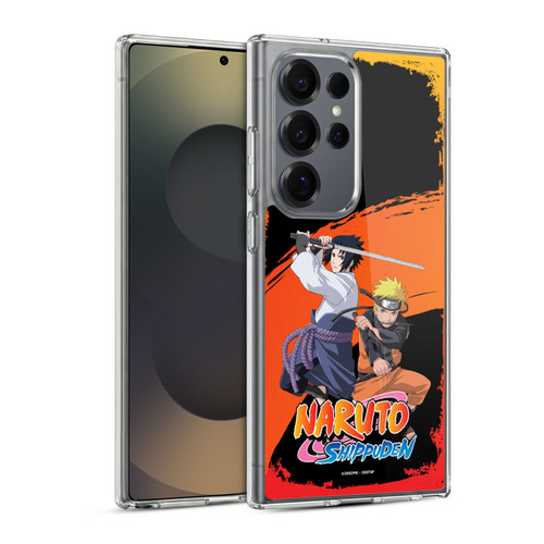 Naruto Shippuden Key Art Naruto And Sasuke Soft Gel Case for Samsung Galaxy S25 Ultra & MagSafe